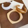 Oval Opening Acrylic Bracelet: Fashionable, High-End Hand Jewelry for Women