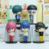 5Pcs/1Set Anime BLUE LOCK Figure Isagi Yoichi Bachira Meguru Chigiri Hyoma Nagi Seishiro Cloaked Toy Toy Model Action Figure