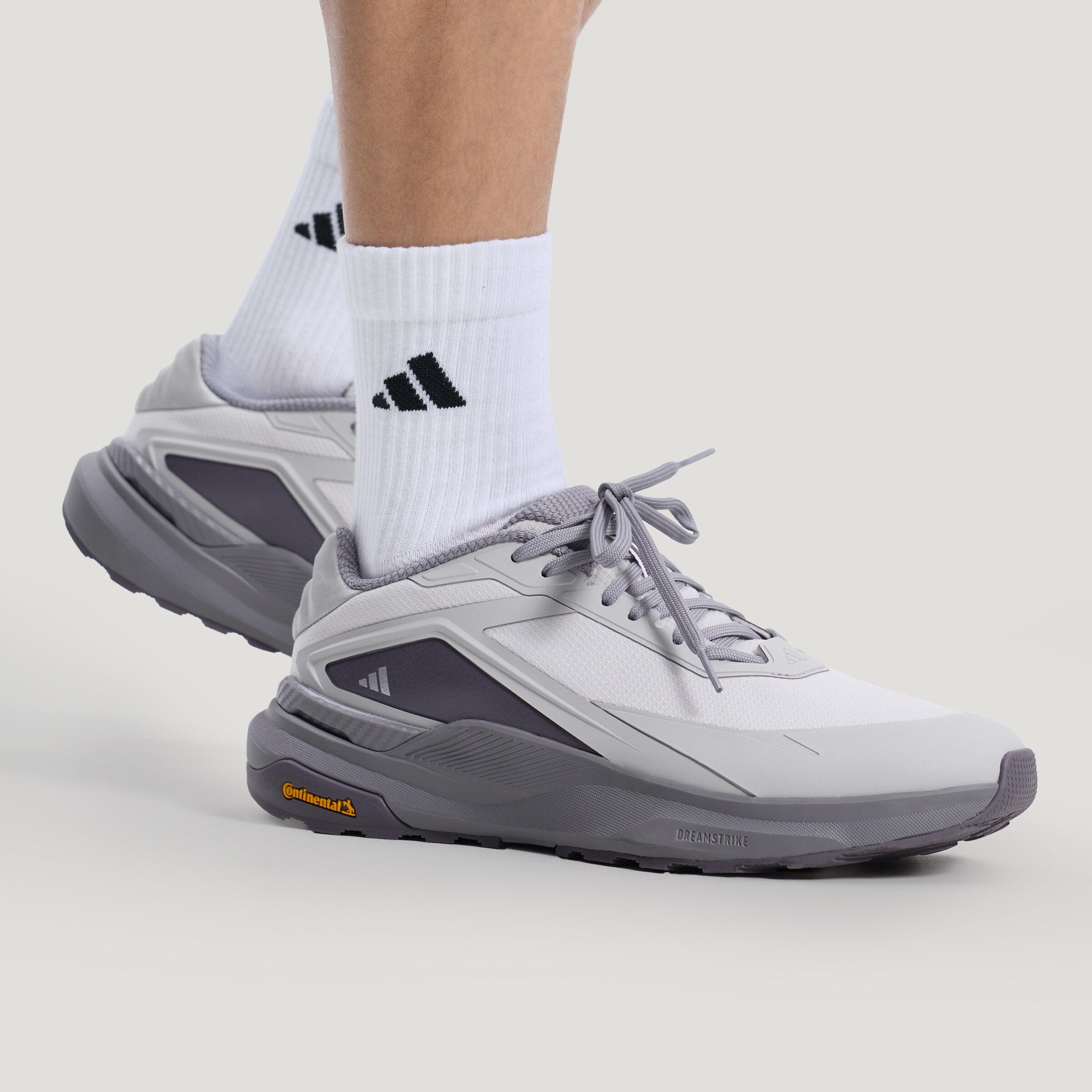 Adidas DREAMPACE Кожаные Беговые Кроссовки Унисекс Серые 42