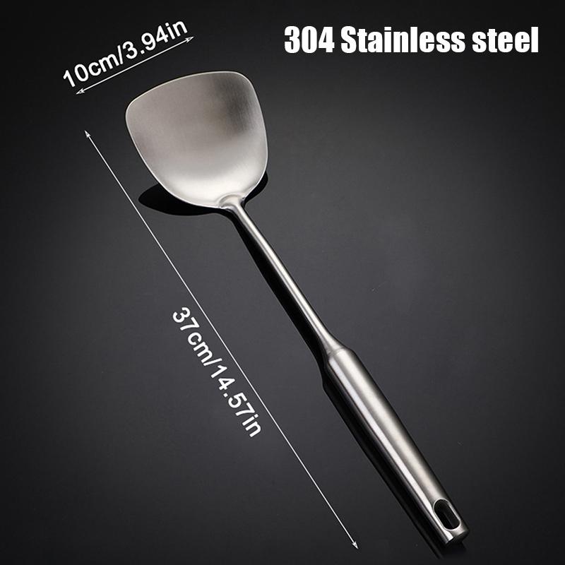 Hot Sale 304/201 Stainless Steel Spatula And Spoon Heat Insulation Hollow Handle Cookware Kitchen Utensil For Family