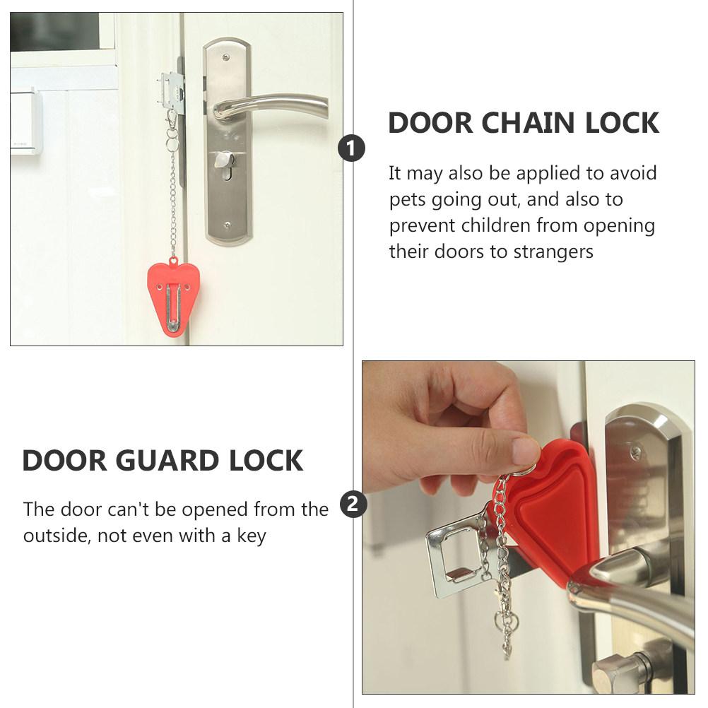 Lightweight Portable Hotel Door Lock Travel Security Lock for Home Dormitory Office Anti Break In Door Lockdown Device Easy Use