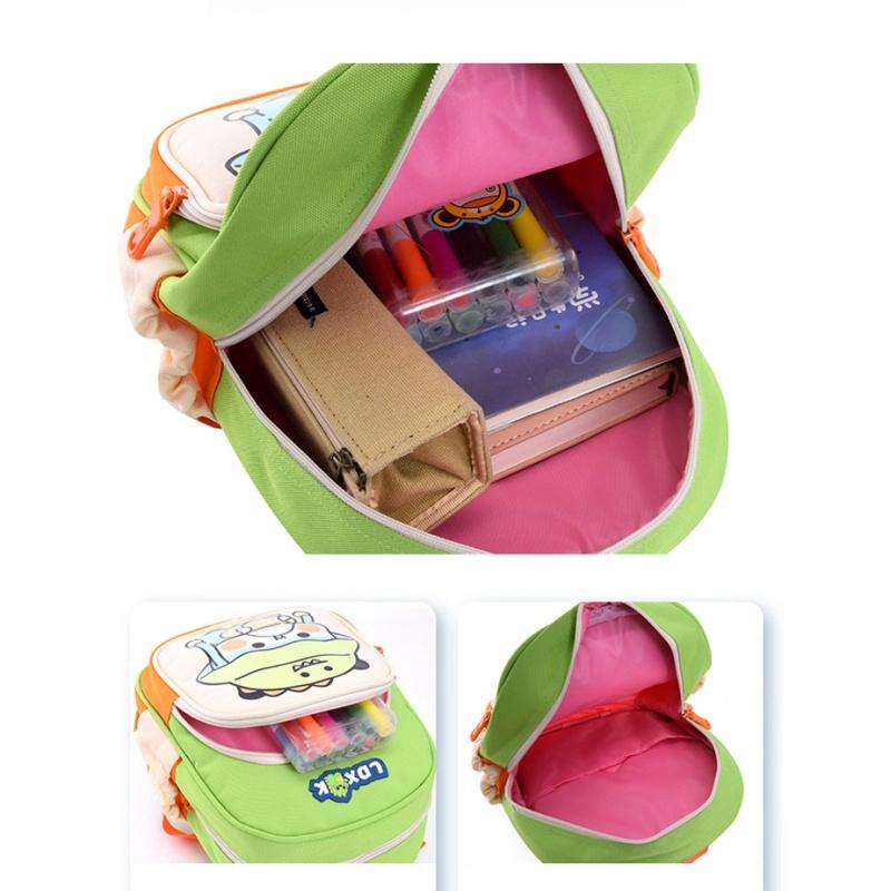 Neue Mode Macaron Farbe Kindergarten Schultasche Ultraleicht Niedlich Cartoon Junge Baby Rucksack Hochwertige Oxford Büchertasche für Mädchen 3 Jahre Alt Klasse 1-2