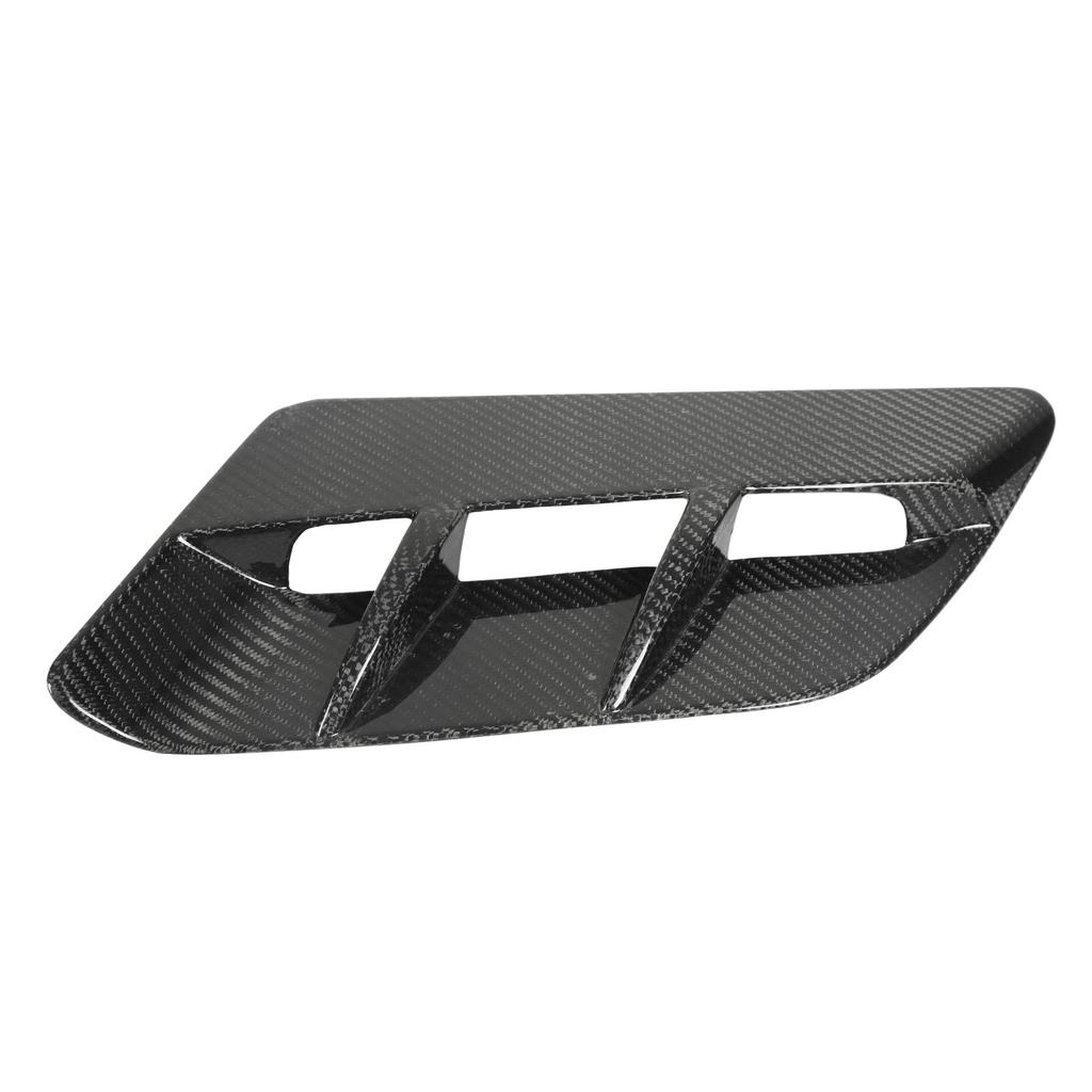 Engine Hood Bonnet Air Outlet Vent Cover Trim Carbon Fiber Replacement for Dodge Challenger SXT 2015‑2022