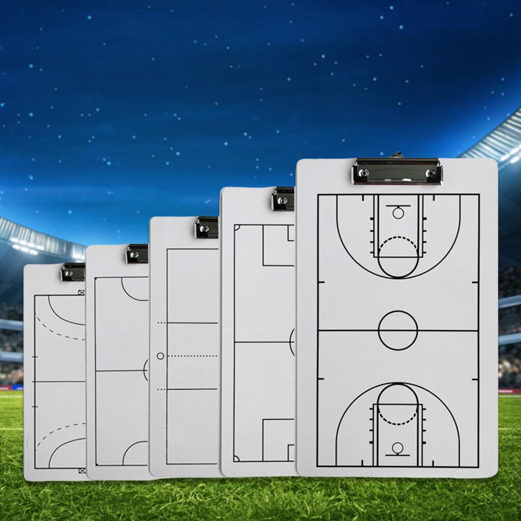 Sportovní strategické koučovací tabule 13,78x8,66 palce Přenosné pro basketbal / volejbal / házenou / fotbal Kreslicí fix