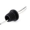 6/12Pcs Stainless Steel Liquor Pour Spouts Set with Rubber Dust Caps Self-closing Liquor Bottle Pourers Leakproof Spill-proof