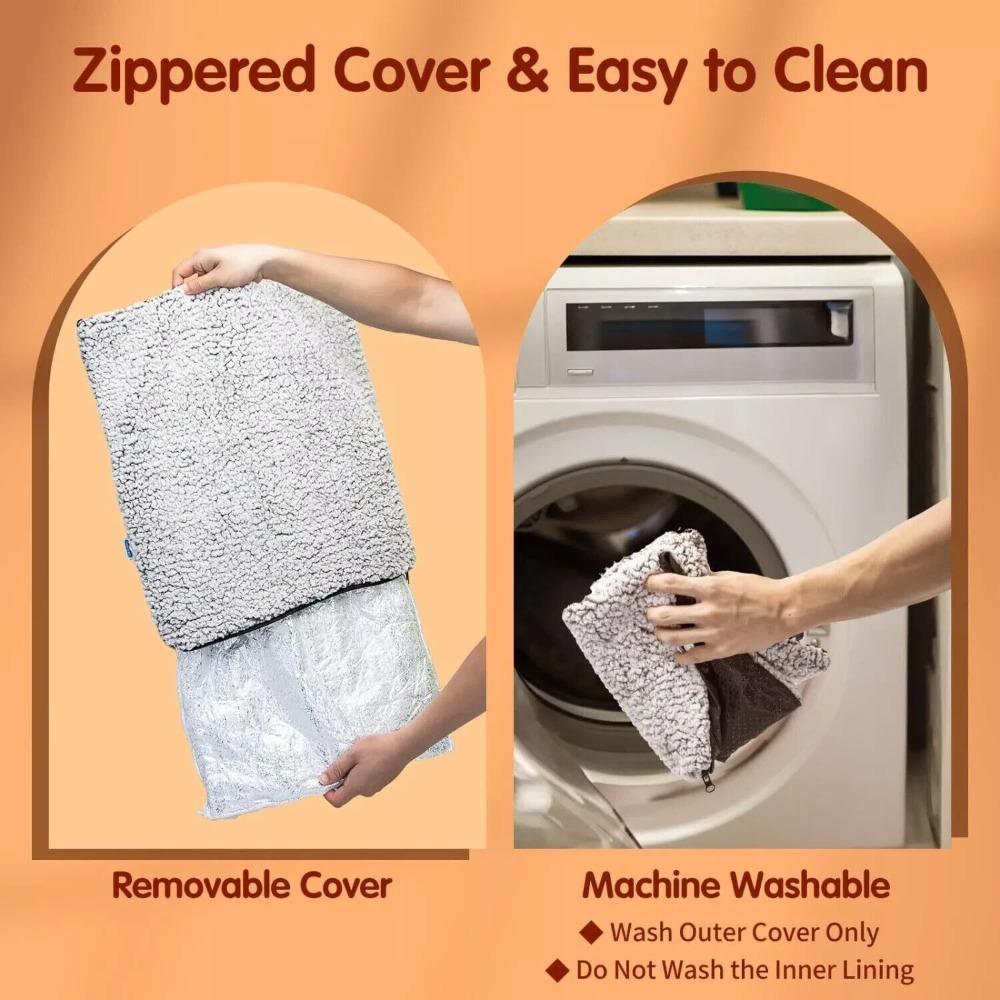 Washable Self Heating Pet Pad Soft Winter Thermal Blanket Pet Heating Pad  for Indoor Outdoor