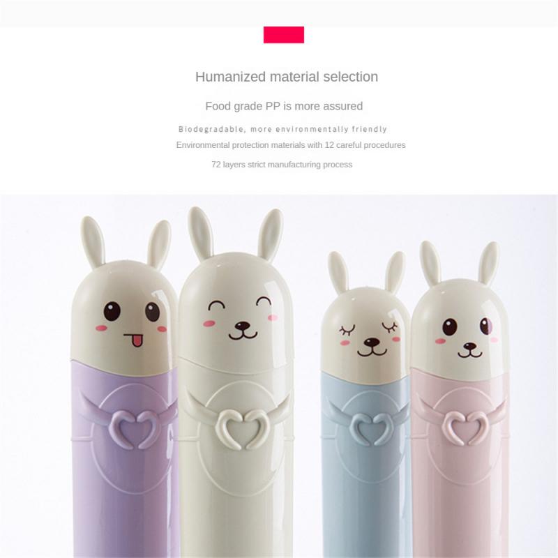 

Nordic Cute Rabbit Portable Tooth Brush Container Travel Organizer Toothbrush Toothpaste Holder Storage Box Plastic 2024
