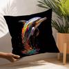 Animals Rainbow Dog Sea Otter Elephent Pillow Case Sofa Decorative Home Double-sided Printing Short Plush Cushion Pillow Cover