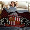 1PC Sunderland A.F Custom Name Patterned Flannel Blanket Suitable For All Seasons for Home Decor Warmth and Comfort Gifts Holiday Present