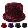 1PC Elegant Floral Printed Women's Bucket Hat with Butterfly Buckle, Lightweight and Warm, Ideal Mother's Day Gift, Winter Hat