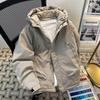 Men's and Women's Thickened Windproof Waterproof Hooded Jacket - Warm Autumn/Winter Workwear, Trendy Cotton Design for Couples