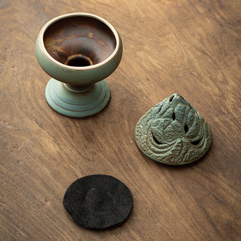 Ceramic Incense Burner Antique Style Indoor Aromatherapy Burner Ornament