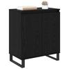 Sideboard in Black Oak Look 60 x 35 x 70 cm Particleboard