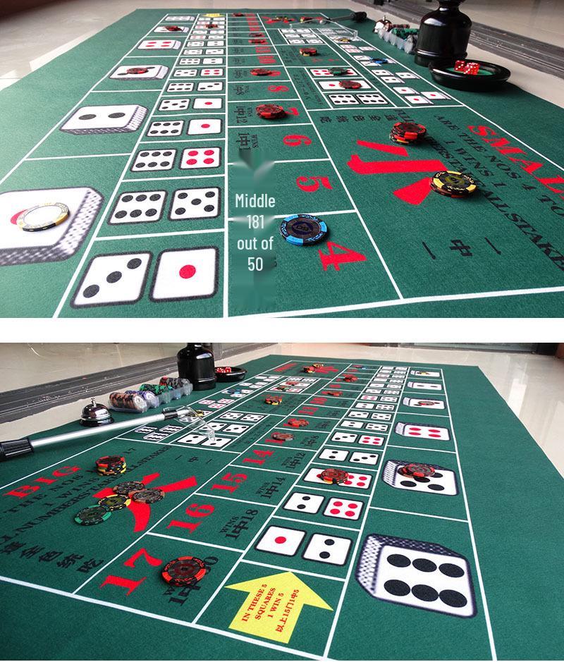 90x180cm Texas Roulette & Kartenspiel Tisch Filzmatte, Vlies