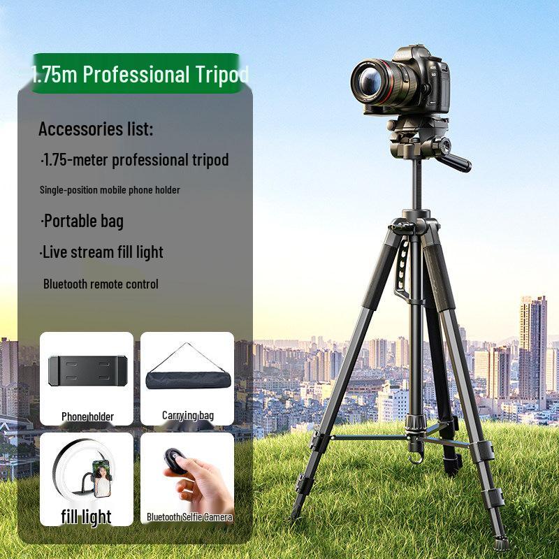 DSLR/Mirrorless Camera Tripod with Ball Head for Live Streaming and Photography Shoots