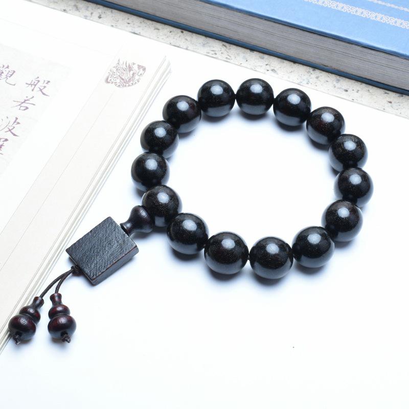 Venus Old Material Small-Leaf Red Sandalwood Prayer Beads Chain - High Oil Density, Unisex, New Chinese Style Decoration Gift