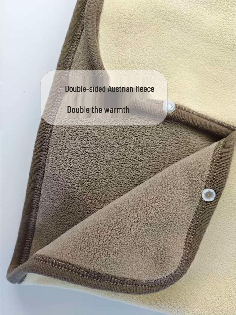 2025 Autumn/Winter Children's Double-Sided Sherpa Fleece Vest – Warm Cardigan Cape for Boys and Girls, Small To Medium Children