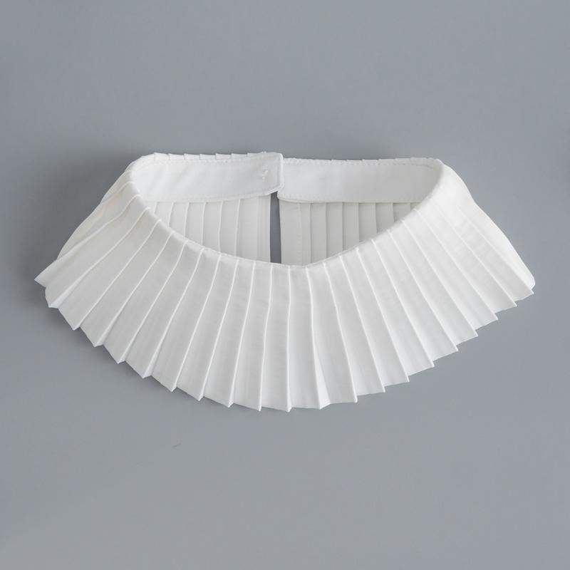 Lace Fake Collar Shirt Women White Black Lapel False Collars Woman Beading Removable Detachable Collar Neckline Faux Col