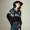 Chuyu Women's Nordic Fair Isle Knit Cardigan