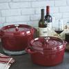 Staub Pico Cocotte Round Pot, 10cm, Oven Safe, Bordeaux