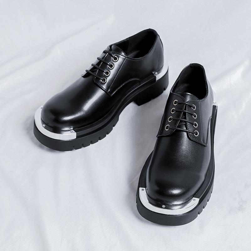 Lederschuhe für Herren Echtes Leder Schuhe in großer Größe Hochwertige Designer Formelle Plateau-Freizeitschuhe Business