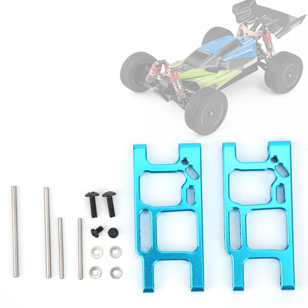 Aluminum Alloy Rear Lower Suspension Arm Upgrade Parts Fits for Wltoys 1 14 144001 RC CarBlue F1250B