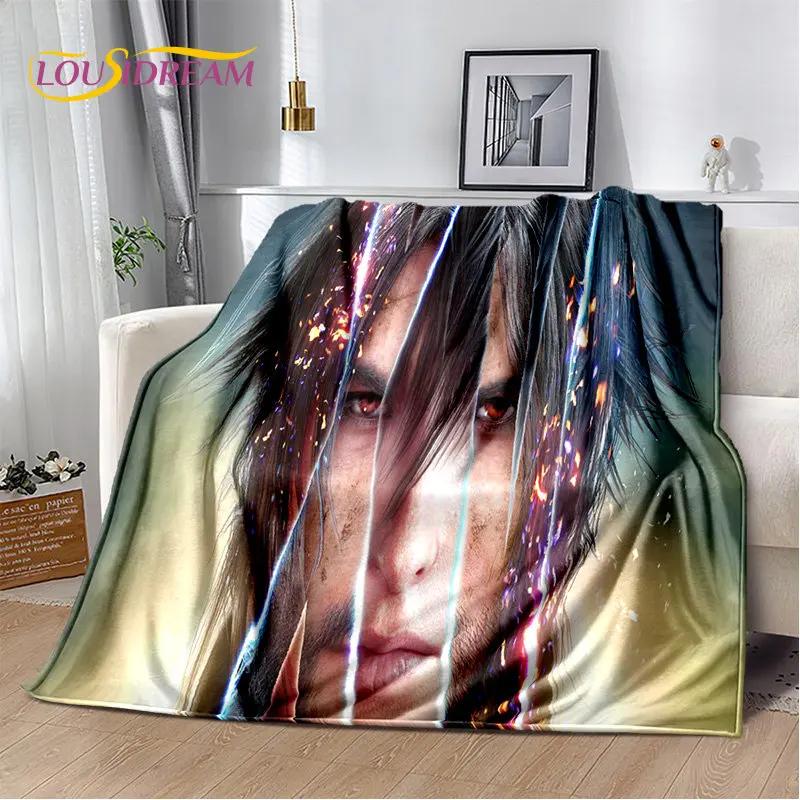 Final Fantasy Series Games Gamer Weiche Plüschdecke, Flanelldecke, Überwurfdecke für Wohnzimmer, Schlafzimmer, Bett, Sofa, Picknick-Abdeckung