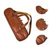 Flute Case Carrying Bag Flute Gig Bag PU Leather Canvas Orchestra Instrument Plush Lining Adjustable Strap for Travel Gifts