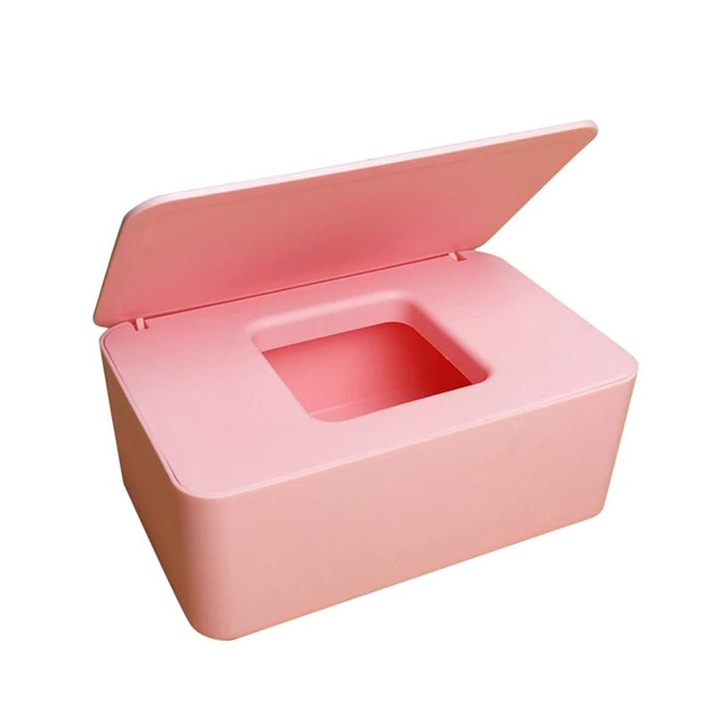 Boîte à mouchoirs en plastique Porte-lingettes humides Boîte de rangement pour mouchoirs en papier Distributeur d'essuie-tout Organisateur de serviettes de table pour la maison