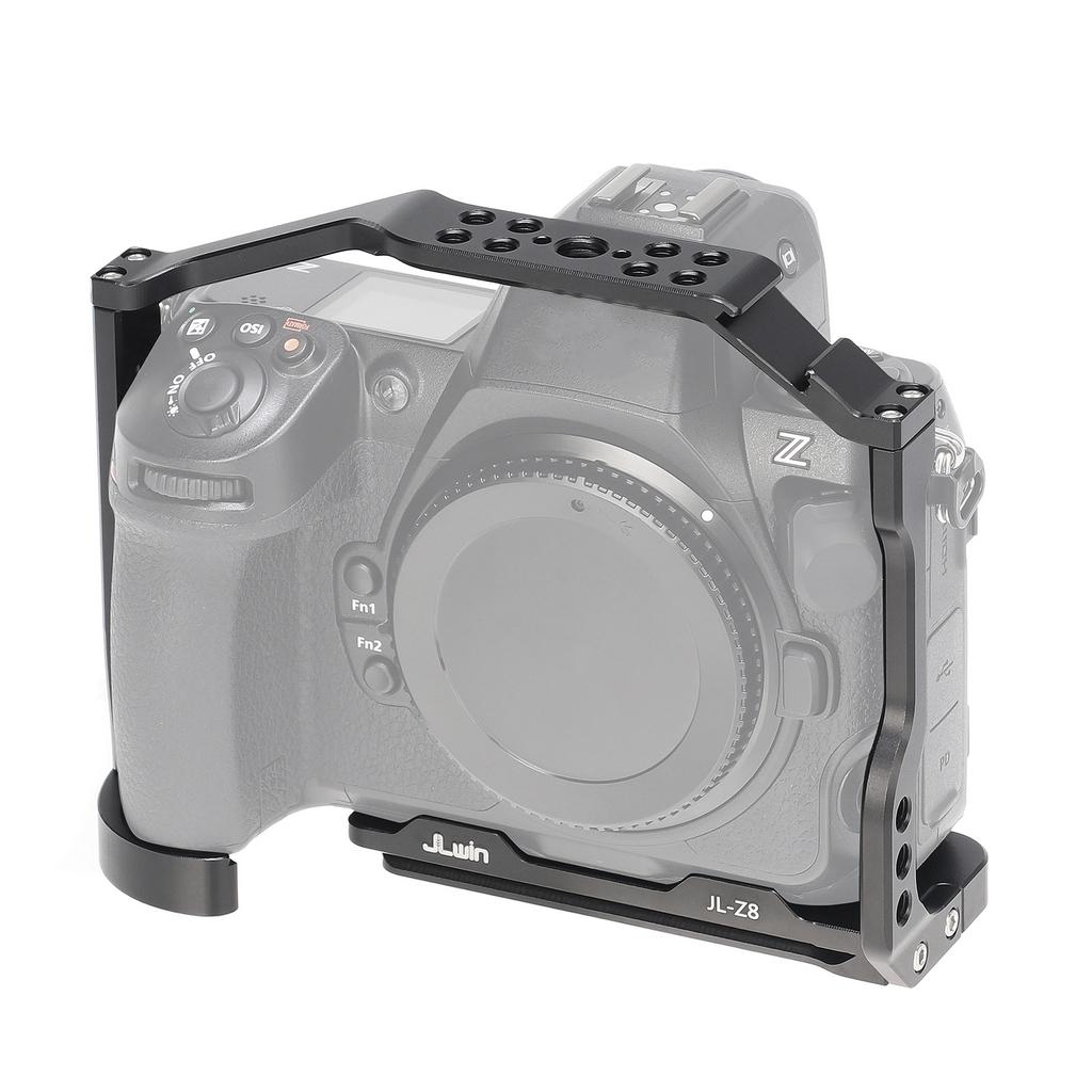 JLwin JL-Z8 Camera Cage Aluminum Alloy Camera Video Cage with Magnetic Wrench Slot Cold Shoe Mount