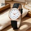 Macaron Color Watch Women Luminous Dainty Analog Quartz Adjustable Leather