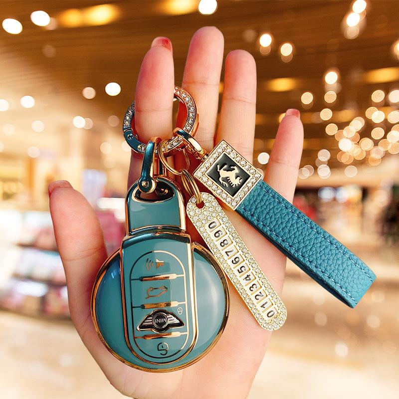Applicable BMW mini key set New countryman bag cooper one mini clubman shell ring women