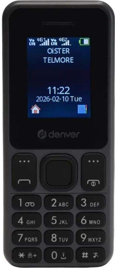 Телефон Denver FAS-1880L черный/серый