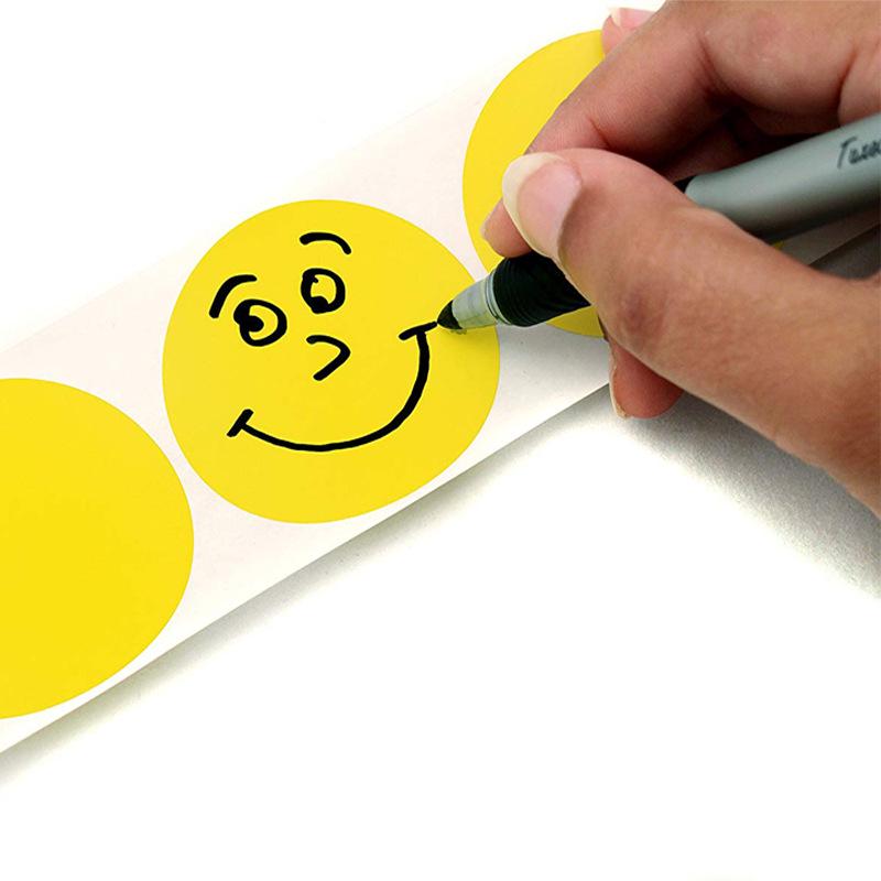 Round Colored Polka Dot Sticker Roll - Assorted Non-Stick Decorative Labels