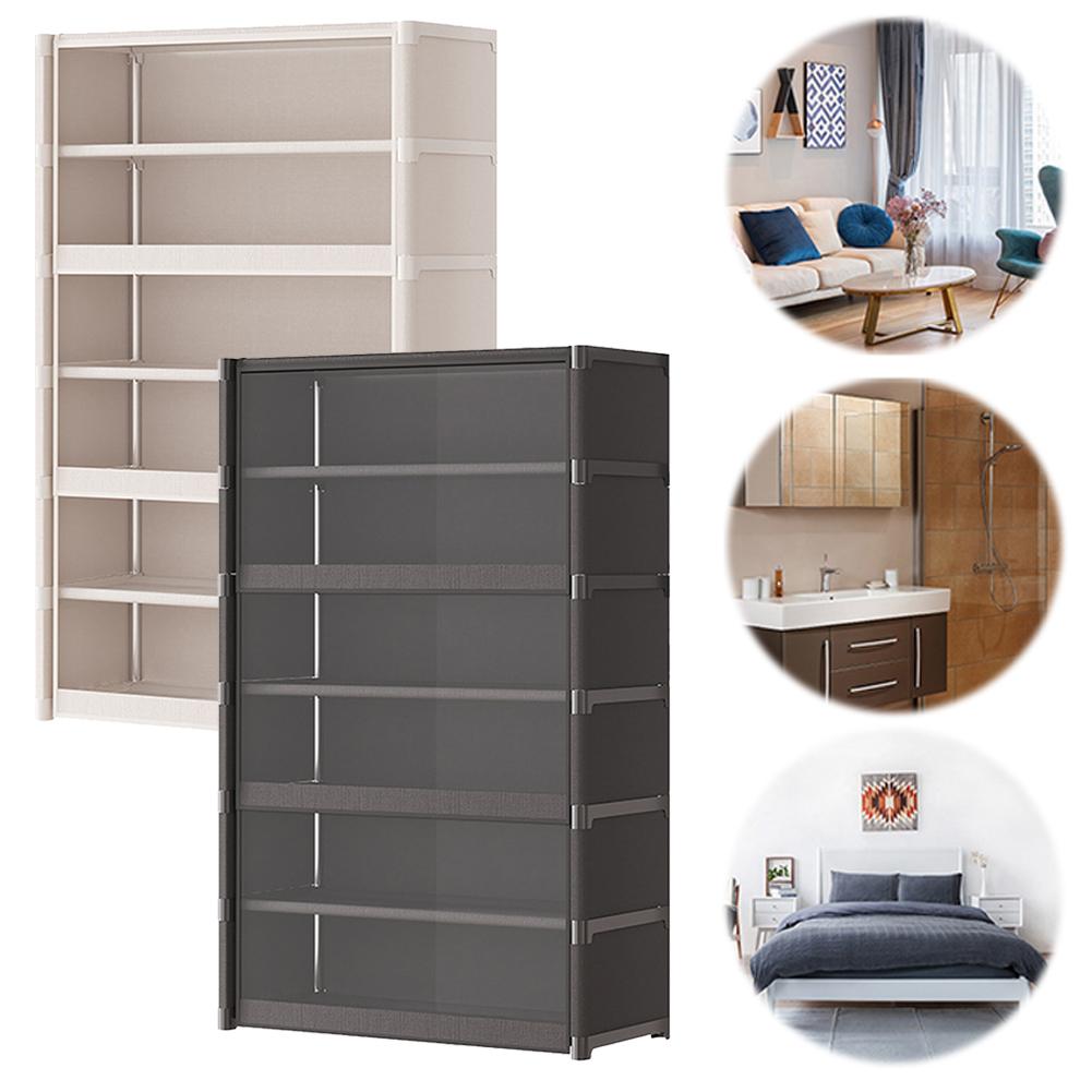 7 Tiers Storage Containers Bin with Lid Shoe Storage Shelf Cabinet with Clear Flip Door  Storage Cabinet for Bags  Books