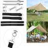 RV Tent Windproof Fixed Set Windproof Tent Line + Tent  Fixing Clips For Outdoor Camping Tents Sun Shades RV Awnings And Hiking
