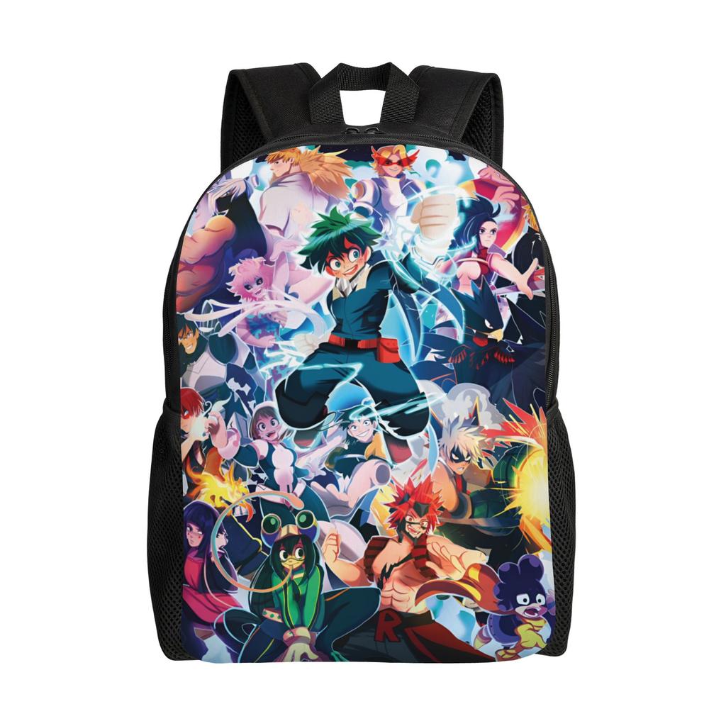 Personalized My Hero Academias Backpacks Basic Bookbag for School College Izuku Midoriya Katsuki Bakugo Shoto Todoroki Bags
