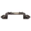 2Pcs Antique Barn Door Handles Bronze Color Easy Mounting Vintage Drawer Handle with Screws for