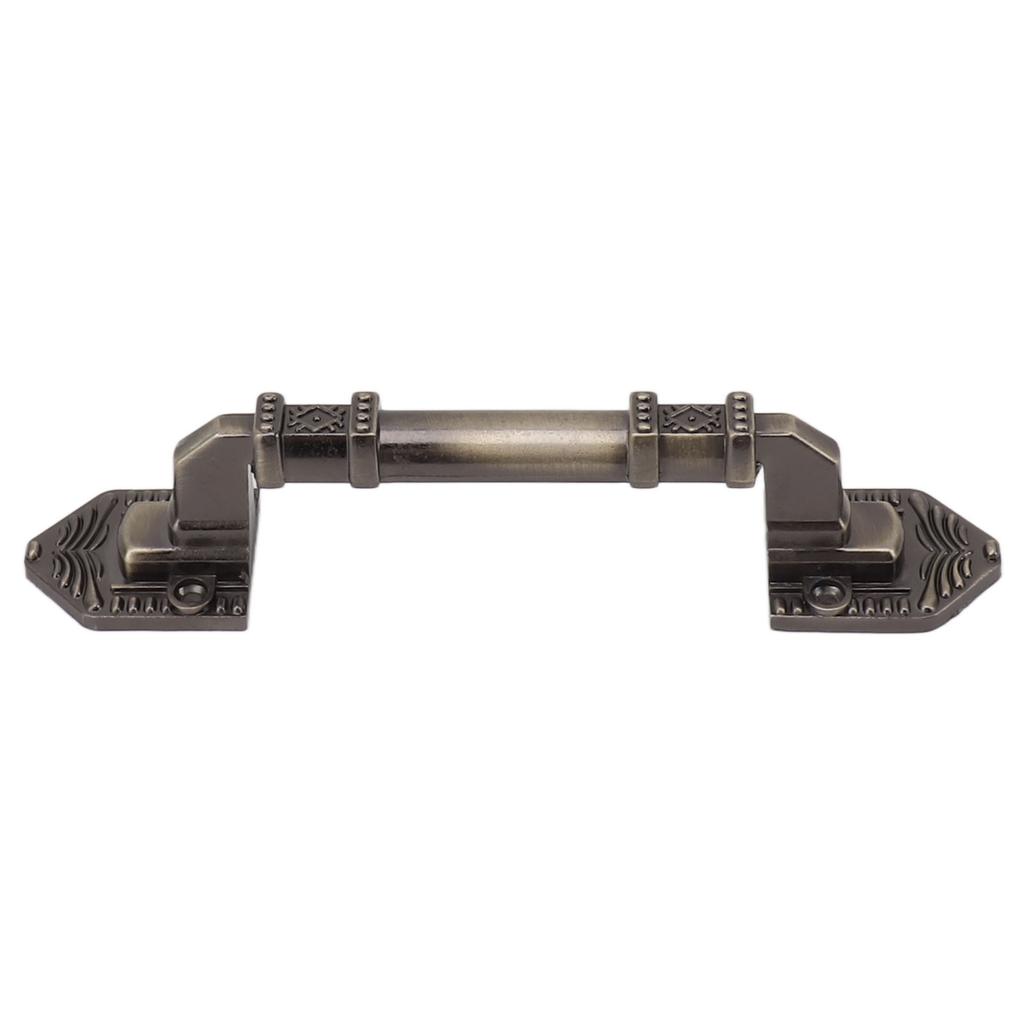 2Pcs Antique Barn Door Handles Bronze Color Easy Mounting Vintage Drawer Handle with Screws for