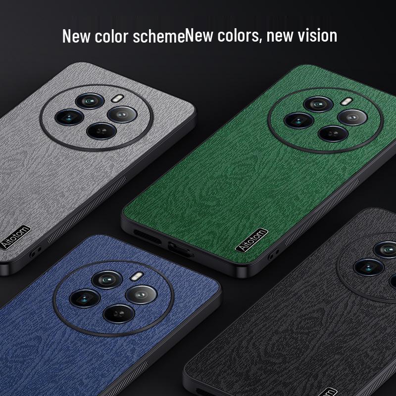 OPPO REALME GT6/V60 Anti-fall Bark Texture Phone Case