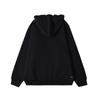 Li Ning Sports Fashion Collection Brand Logo Print Solid Color Casual Loose Fit Pullover Hooded Fleece Lined Sweatshirt YWDT409-1
