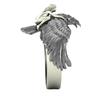 Jewelry Golden Girl Ring Flying On An Eagle Fashion Creative Ring