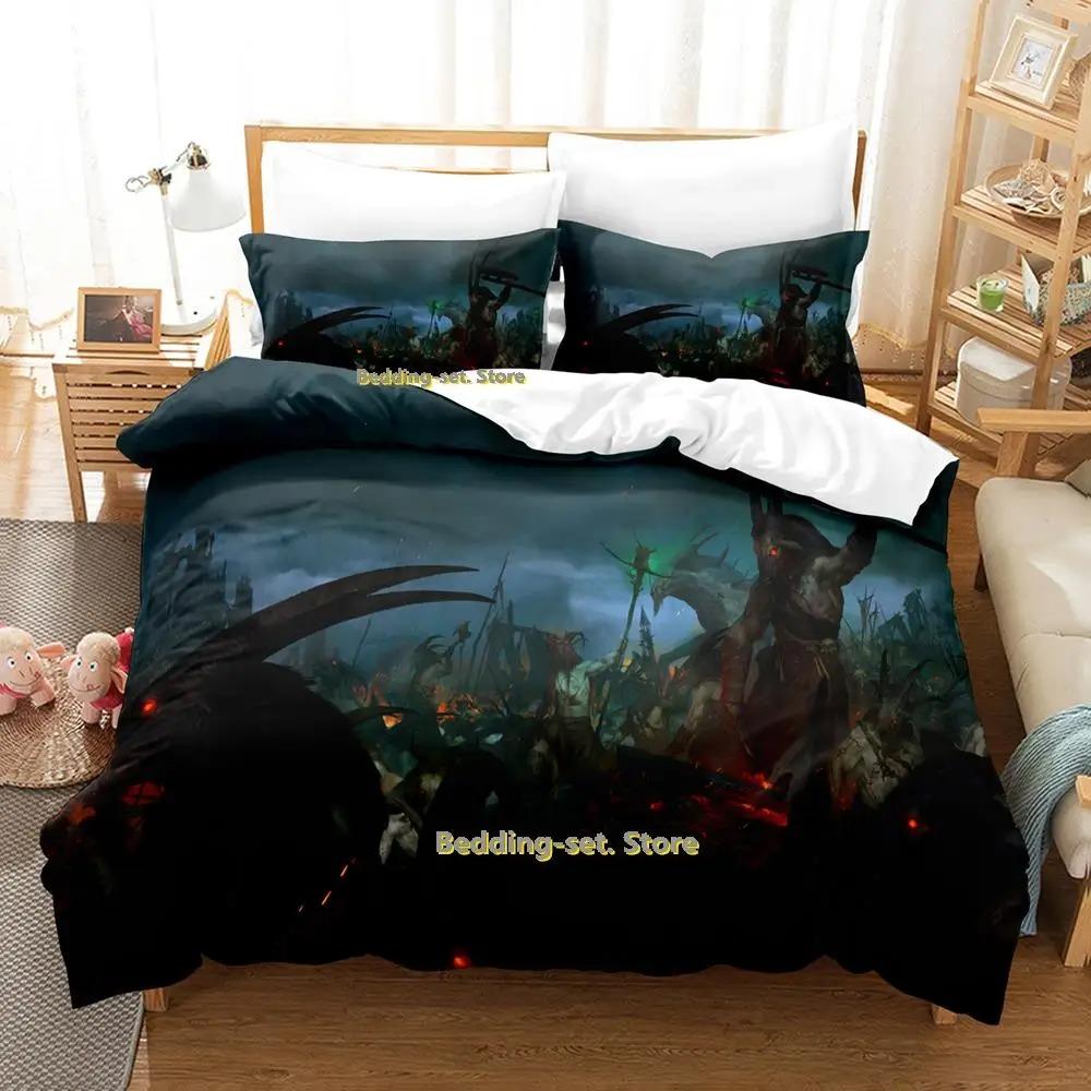 Nytt Diablo IV Sängklädesset Enkelt Twin Full Queen King Size Sängset Vuxen Barn Sovrum Påslakanset Anime parure de lit Säng
