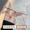 New year, optical glasses for men and women, metal anti-blue light, fashion trend, glasses