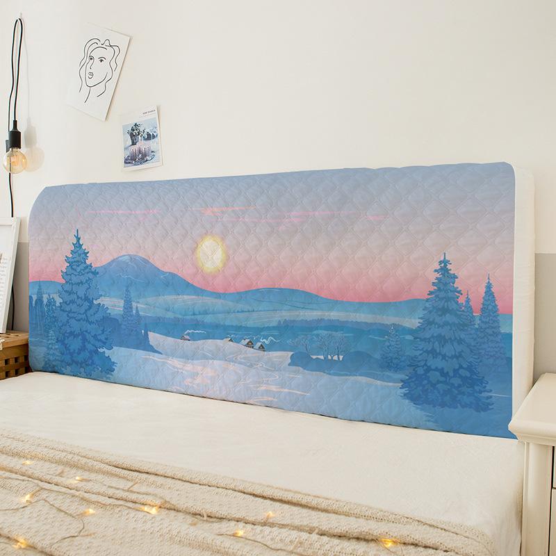 Quilted Padded Soft Bag Backrest All Inclusive Bed Head Cover Multiple Sizes Bed Back Protective Covers Easy Clean Four Season Universal Bedside Cover