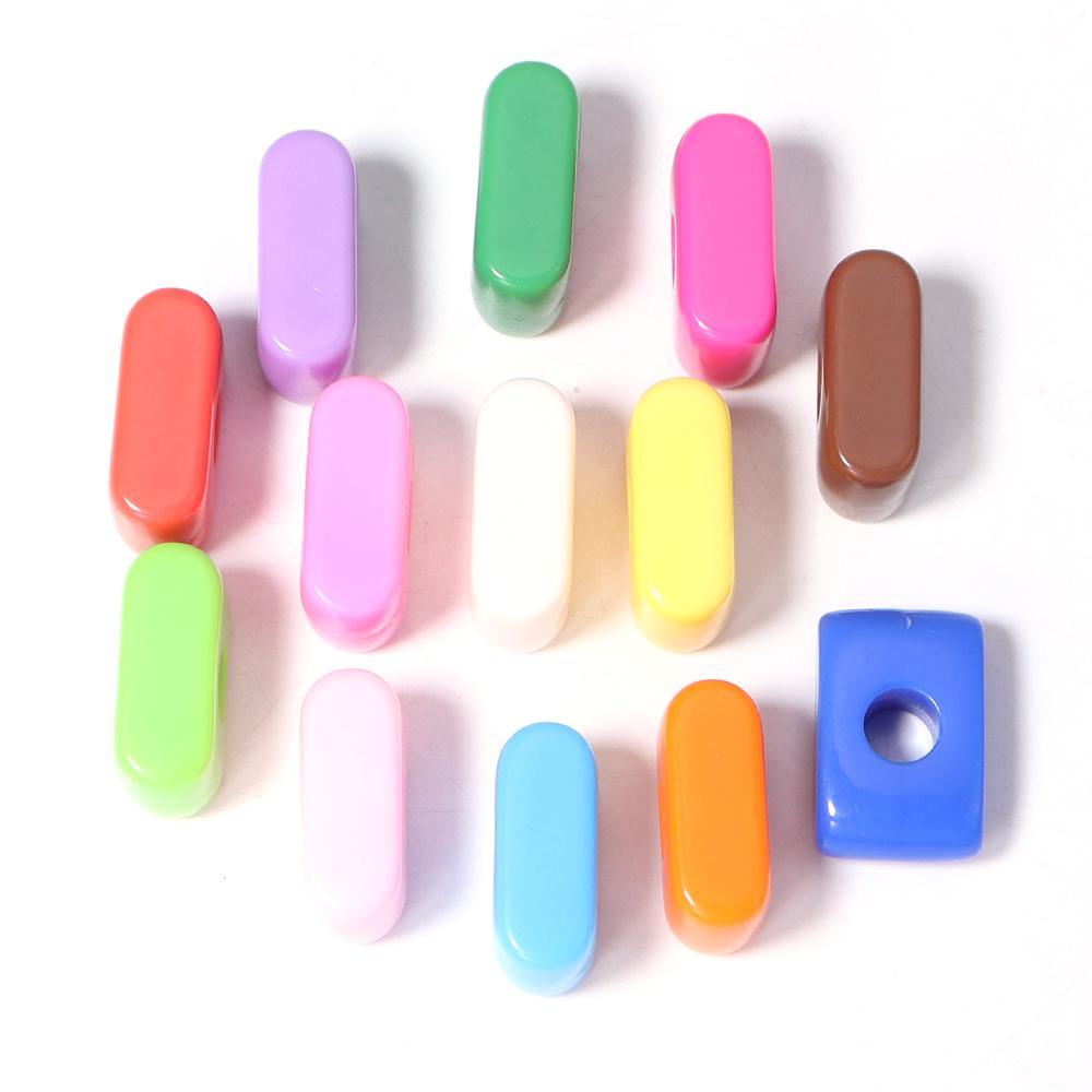 10pcs A-Z Letter Beads Acrylic Alphabet Beads Largr Size Loose Beads  For Jewelry Making DIY Keychain Phone Chain Accessories