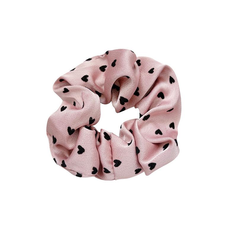 French Elegant Love Polka Dot Large Intestine Hair Band Women's Simple Ball Head Hair Tie Headband New Head