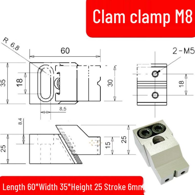 Heavy-Duty Unidirectional Toggle Clamp for CNC Machining