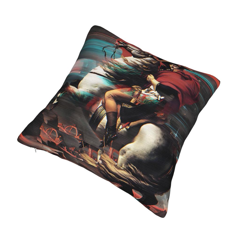 Printing Napoleon Bonaparte Crossing the Alps Pillowcase Fabric Cushion Cover Art Throw Pillow Case Cover Home Drop Shipping