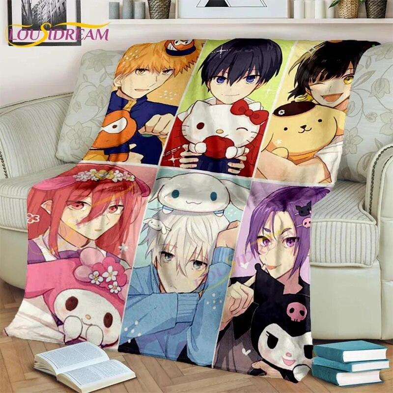 Anime Blue Lock Blanket 3D Cartoon Flannel Blanket Chigiri Hyoma Isagi Yoichi Blanket for Bed Sofa Child Adult Blanket Boy Gifts